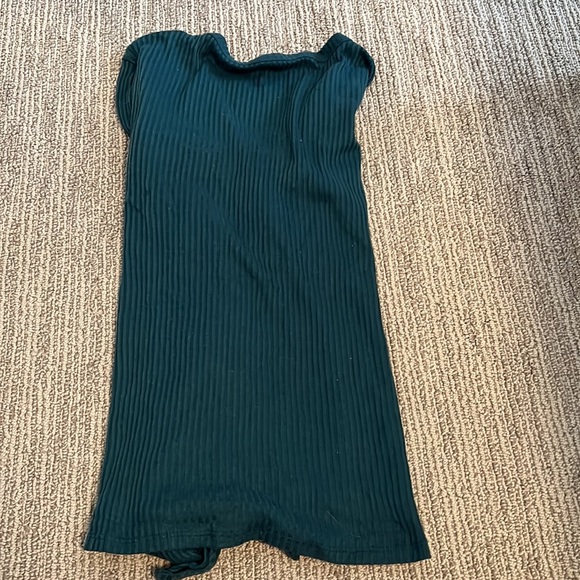 Teal Tie Front Button Down - Picture 5 of 5